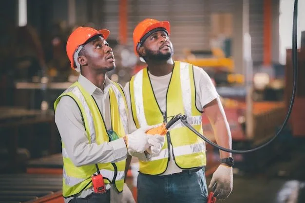 Équipe d'ingénieurs Royal Sales Cameroon sur chantier industriel en Afrique Centrale